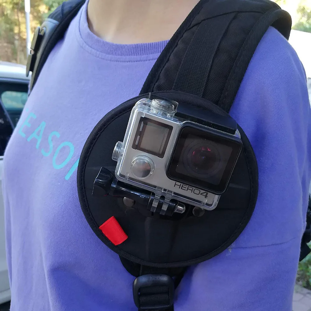 Магнитное крепление для рюкзака/плечевое с зажимом экшн-камер Gopro Hero и SJCAM |