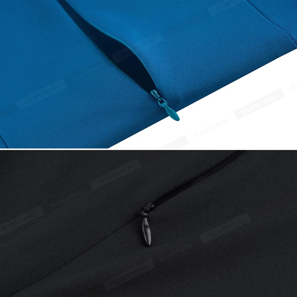 Женское платье Nice-forever винтажное элегантное однотонное облегающее с оборками для