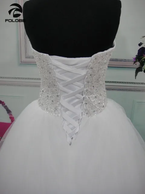 Vestidos De Noiva princesa наличии белый/слоновой кости без бретелек Бисер блестками
