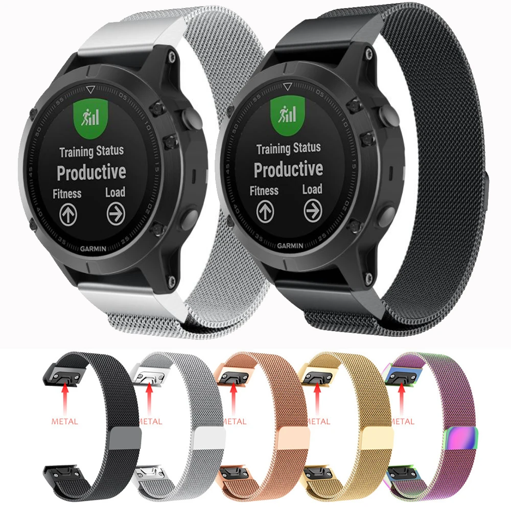 Магнит Застежка Миланская Петля Браслет ремешок для Garmin Forerunner 945 935 Смарт часы из