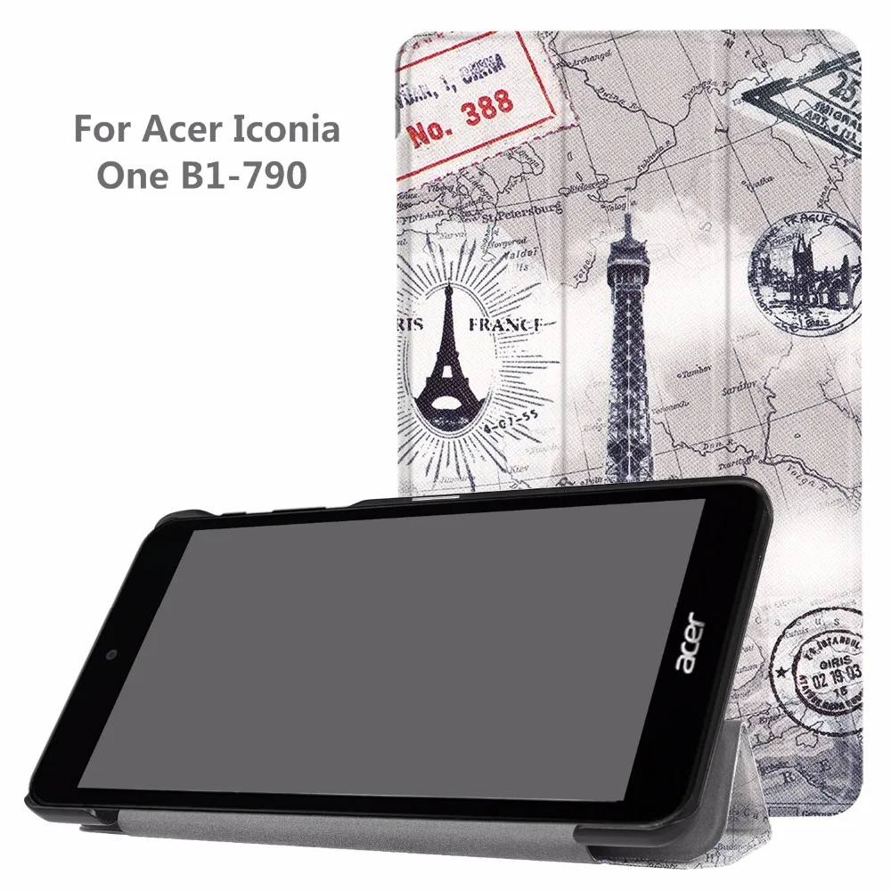 Новинка Folio подставка с флип чехолом PU Кожаный противоударный чехол для acer Iconia One 7