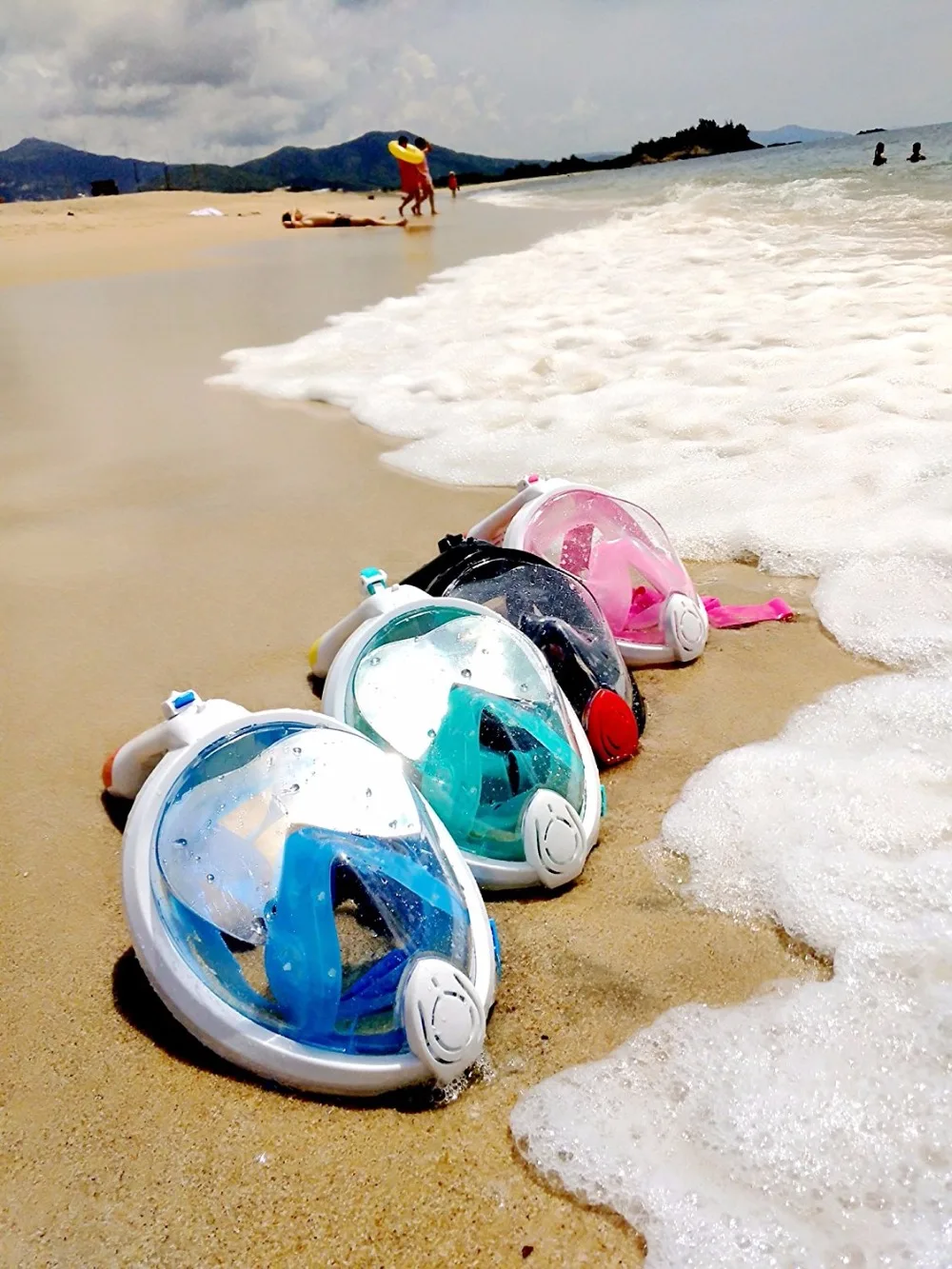 Newest Folding Snorkel Mask Full Face Underwater Scuba Diving Snorkeling Gear Set Swim Masks with Gopro Camera Amount Mergulho | Спорт и