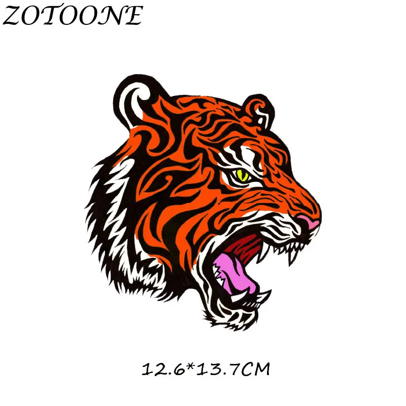 ZOTOONE термотрансферные нашивки для одежды цветок тигр аппликация детская одежда