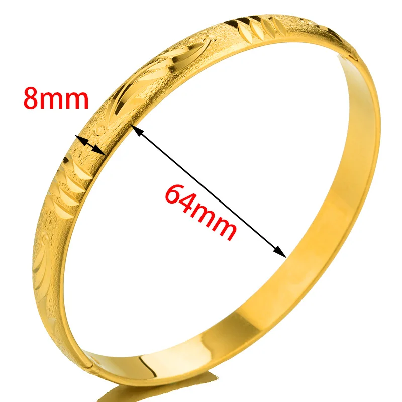 Золотые ювелирные изделия из Дубая браслеты золотого цвета 6 шт./лот эфиопские