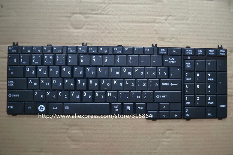 Русская клавиатура для TOSHIBA L650 L655 L670 C650 C660 C650D L750 l755 L750d L770d черная | Компьютеры и