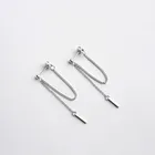 Серьги-гвоздики женские из серебра 925 пробы