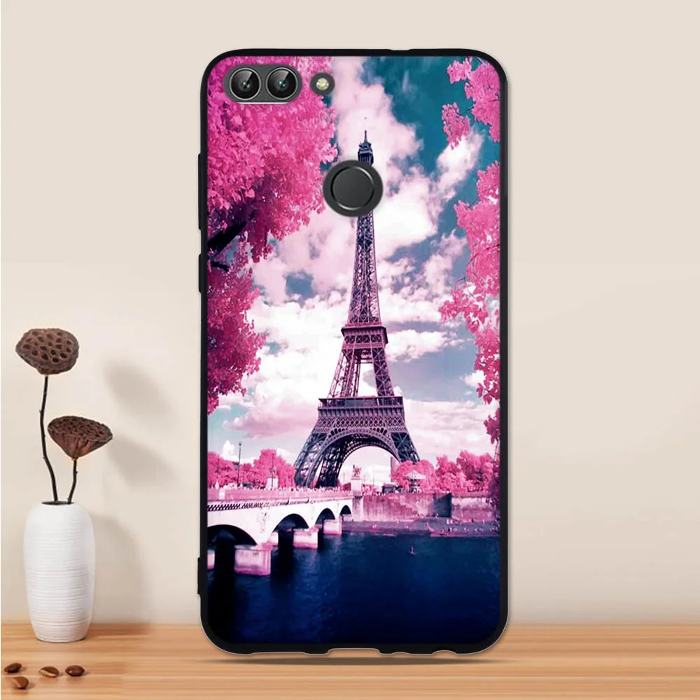 Задняя крышка для Huawei P Smart силиконовый чехол PSmart мягкий из ТПУ 3D Enjoy 7S | Мобильные