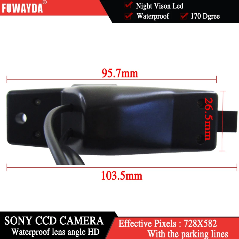 FUWAYDA парковочная помощь для SONY CCD HD камера заднего вида Toyota Highlander Kluger Lexus RX300 |