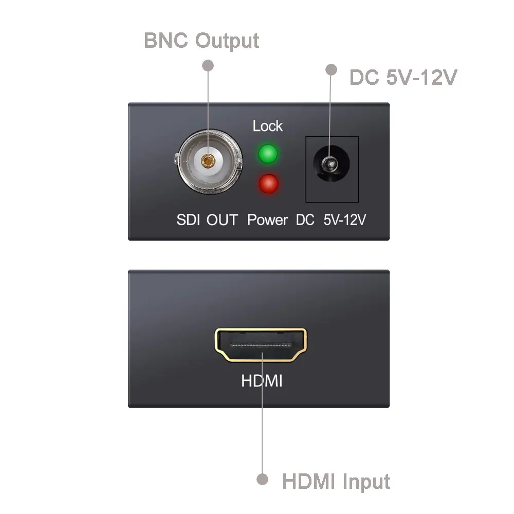 ESYNiC 3g HDMI к SDI аудио конвертер с 5 В/1A DC адаптер питания видеовыход bnc вход порт 2 970