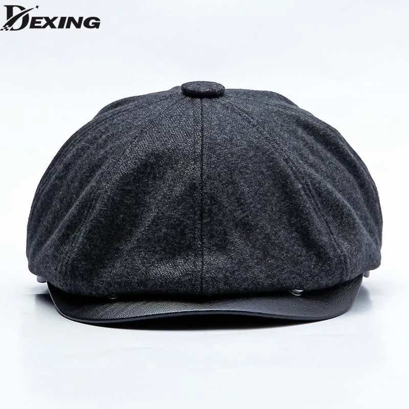 Твидовая Кепка Гэтсби газетчика мужская осенне зимняя плотная бархатная шапка