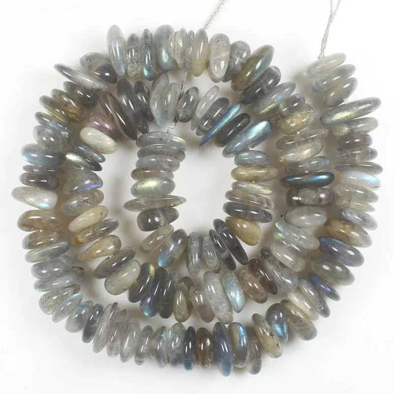 Labradorite Бусины из натурального камня 15 дюймов, нестандартный Rondelle 9-12 мм Sunstone, Aquamarines, апатит, гранат, для изготовления ювелирных изделий своими руками - Цвет: Labradorite