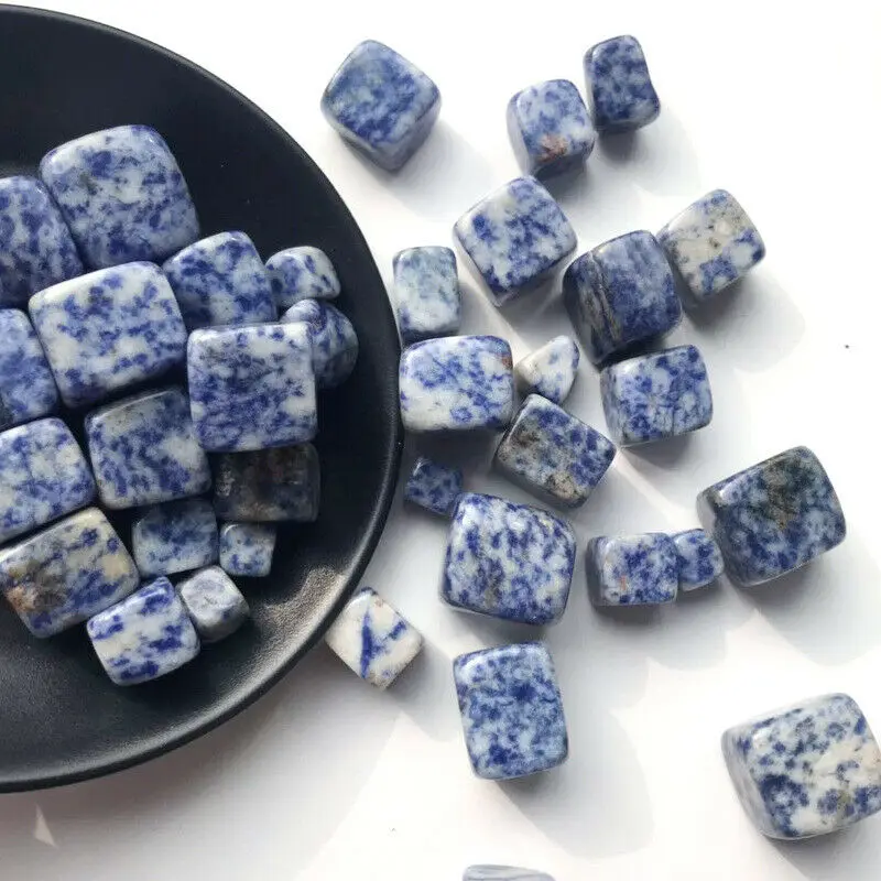Wholesale 100g Natural Cube Blue Sodalite Stone Tumbled Stones Healing Crystals Gemstone Natural Stones and Minerals
Wholesale 100g Natural Cube Blue Sodalite Stone Tumbled Stones Healing Crystals Gemstone Natural Stones and Minerals