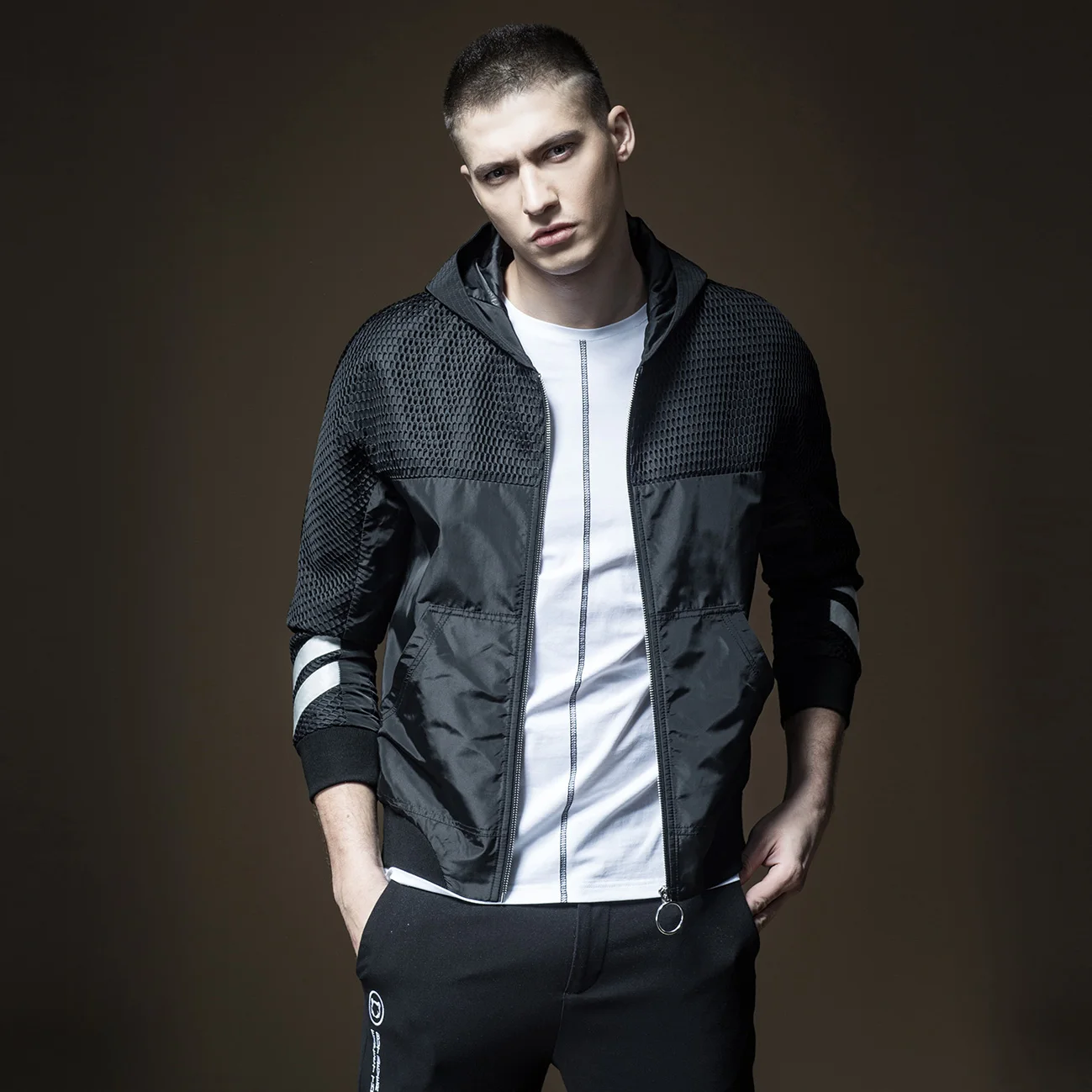 Мужская куртка-бомбер Pinli осенняя с вышивкой модель B181204089 2019 | одежда