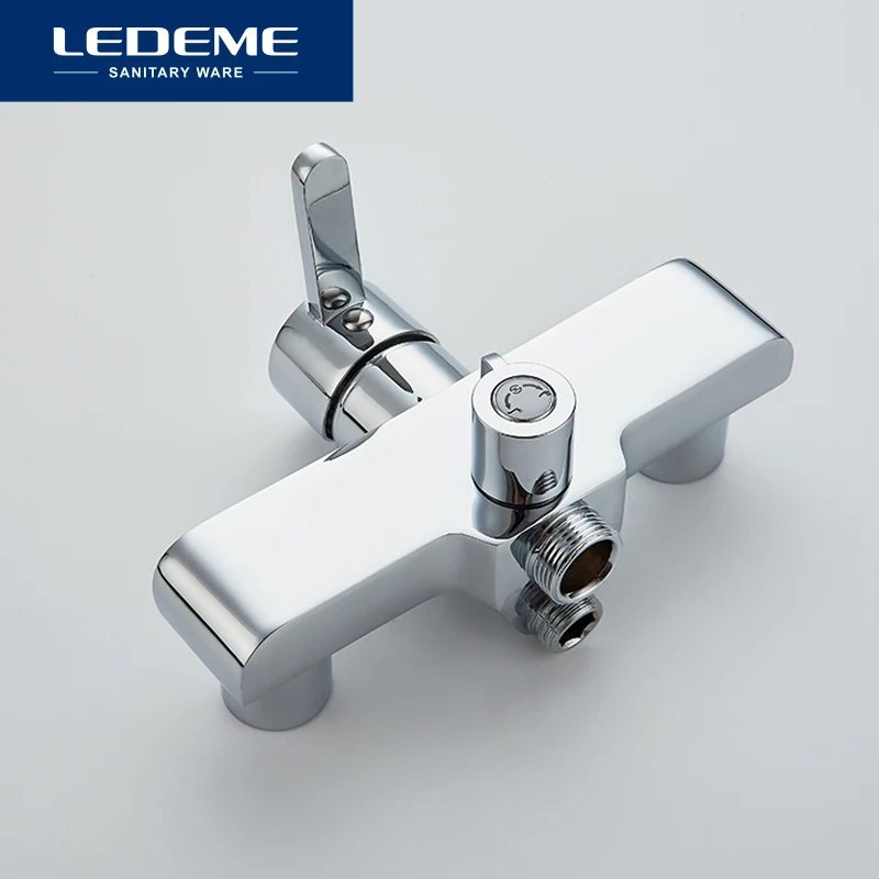 LEDEME Смеситель для ванны с длинным изливом 300 мм. латунь Цвет: хром L2271|tap tap|tap wall
