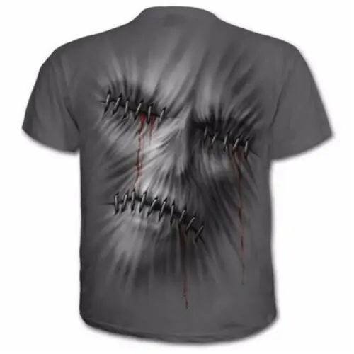 Футболка мужская быстросохнущая с 3D принтом короткая Облегающая рубашка для