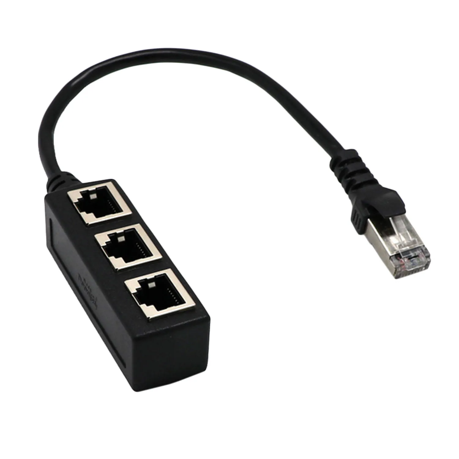 Elisona сетевой разветвитель Ethernet RJ45 с 1 на 3 портами переходник гнездовой кабель