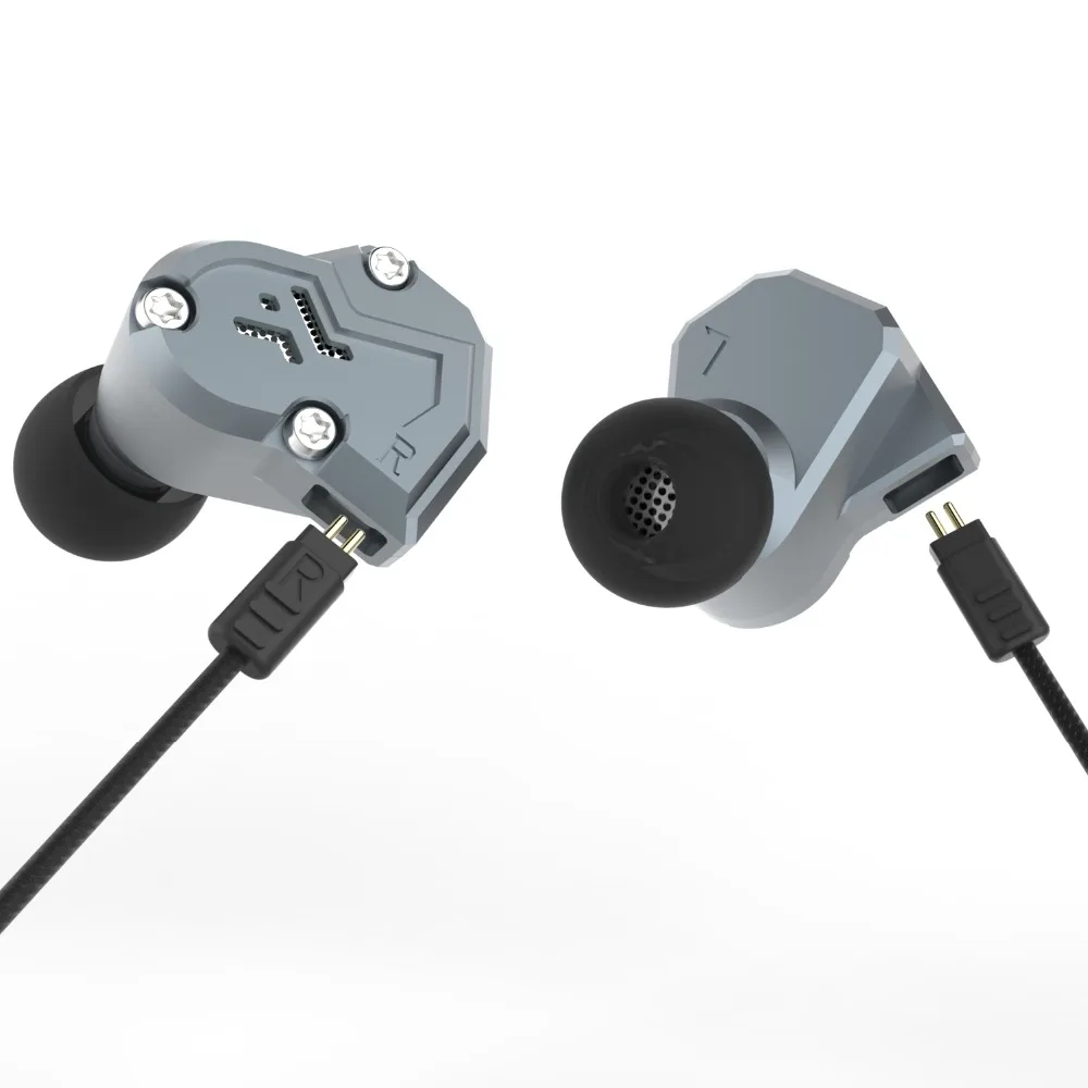 QT3 наушники 2DD + 2BA Hi Fi стерео вкладыши Наушники монитор с басом 1 2 м Pin кабель пять