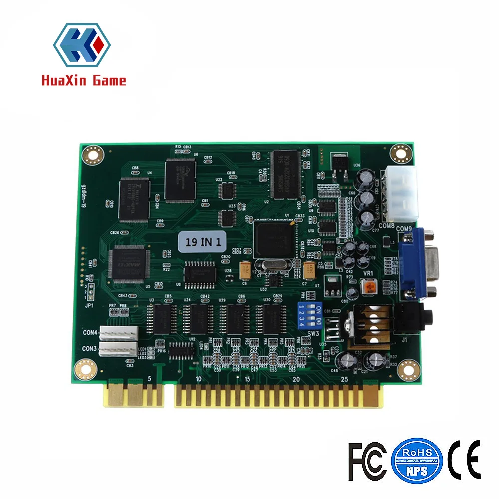 19 в 1 Горизонтальная мультифункциональная Игровая плата PCB для видеоигр Jamma |
