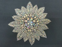 handmade rhinestone crystal ab color iron on rhinestone applique sash belt for wedding dresses accessory