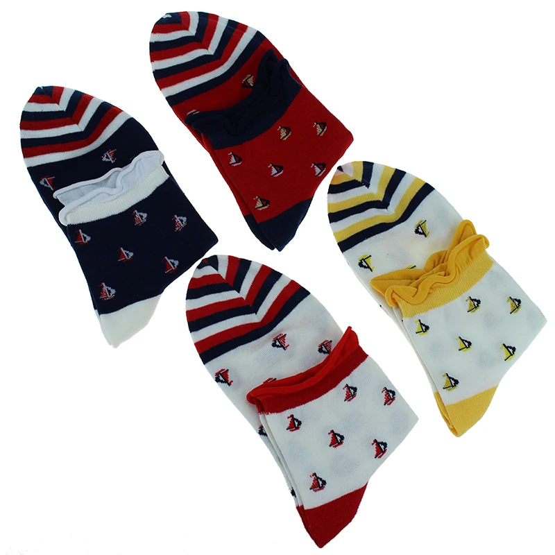 Бренд морской бриз 4 пары летние новые высококачественные хлопковые Модные