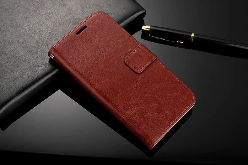 Чехлы для Lenovo K5 Note 2018 Премиум кожаный чехол-бумажник с боковой откидной крышкой