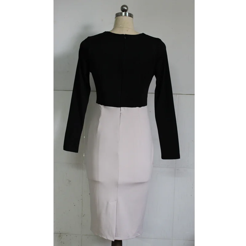 Весеннее Новое поступление 2016 женские платья в стиле пэчворк v-образный вырез