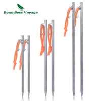 boundless voyage titanium tent nails lightweight camping tent accessory stakes ultralight tent pegs 20 24 30 cm