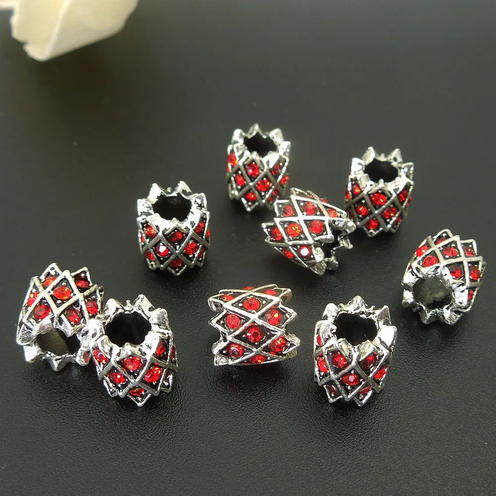 Бусины в виде дредов 9*9 мм отверстие: прибл. 4 10 шт.|spacer beads|beads crystalbeads spacers beads |