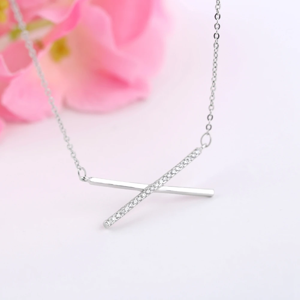 Женское Ожерелье из чистого серебра 925 пробы модные ювелирные изделия