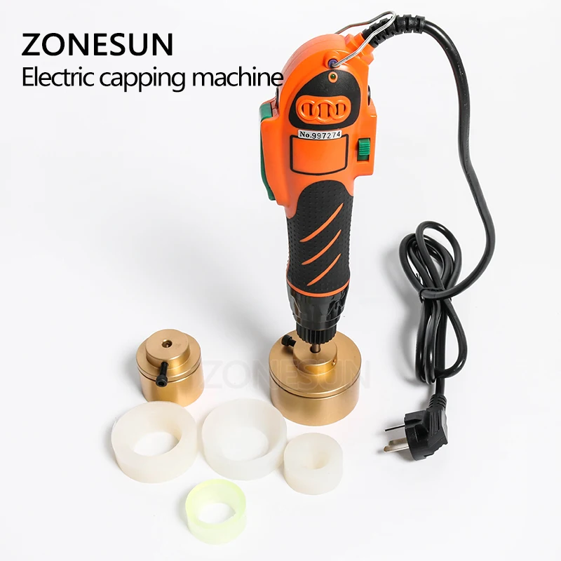 ZONESUN Upgrade пластиковый укупориватель для бутылок 110/220 в ручной инструмент укупорки