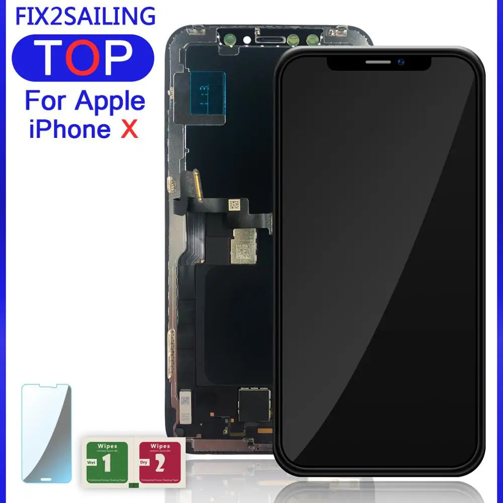 ЖК дисплей для iPhone X 1:1 Super TFT сенсорный экран дигитайзер в сборе запасные