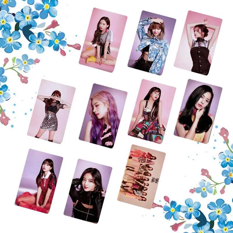 10 шт./компл. K pop два раза новые наклейки для карт Ablum Yes или Модные прозрачные