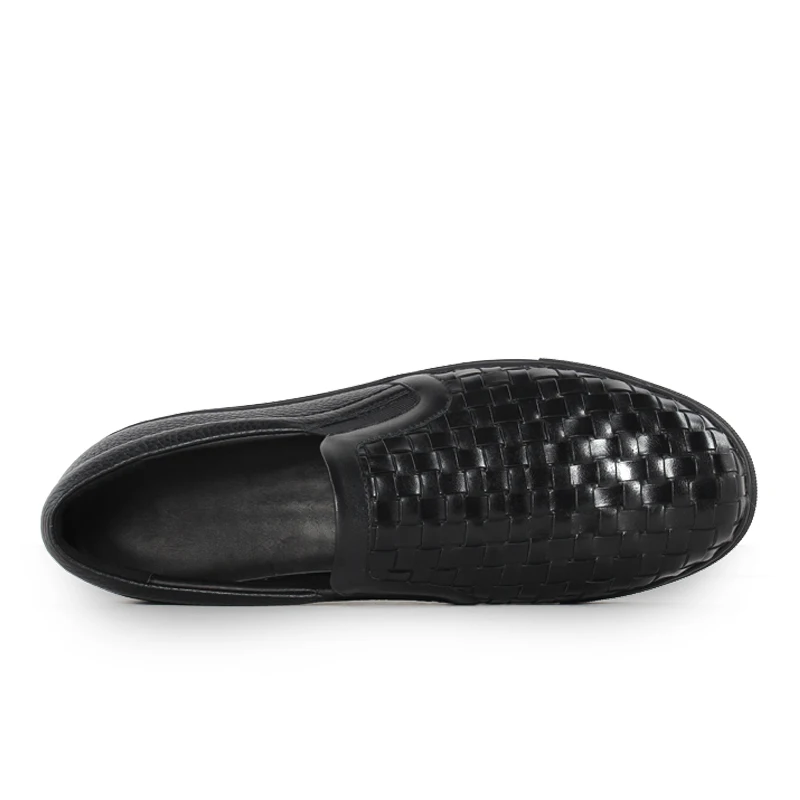 Vikeduo 2020 Summer Handmade Designer High Quality Men Flats Shoes Breathable Fashion Genuine Leather Casual Black Footwear | Обувь