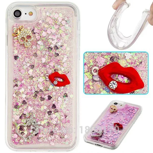 Мягкий чехол из ТПУ с 3D бриллиантами для Iphone 7 I7 6 6S Plus I6 5 5S SE 4 4G Ipod touch Bling Star Skin Cover 50