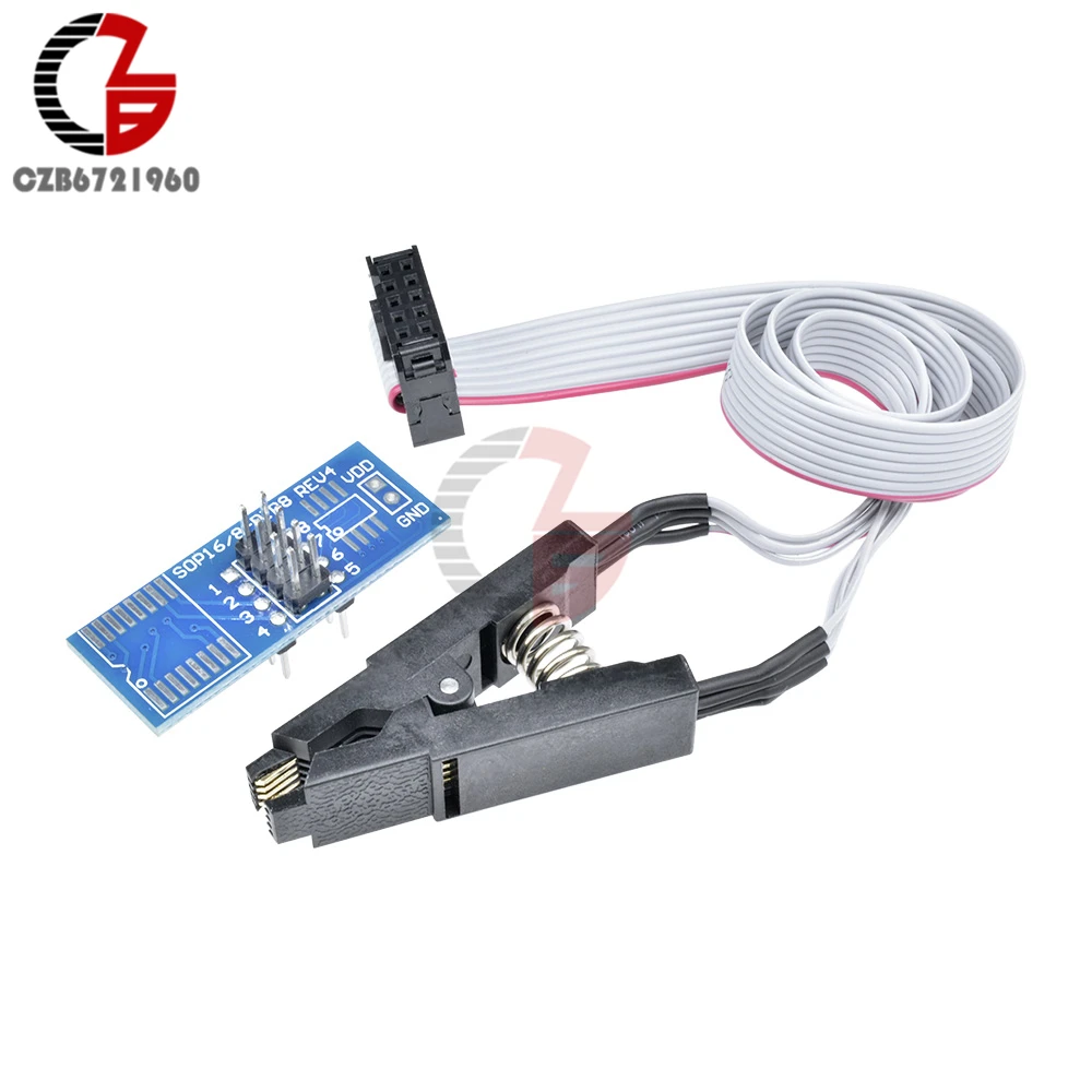 1 комплект SOIC8 SOP8 SOP чип формата Flash IC тестовый зажим разъем Adpter BIOS 24 25 93