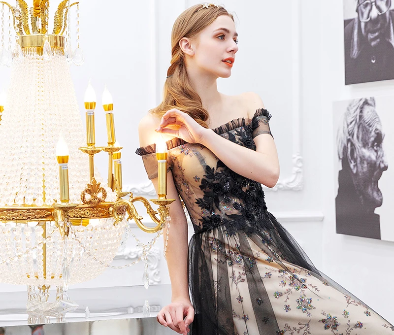 2019 длинное платье с блестками трапециевидной формы вечернее для вечеринки