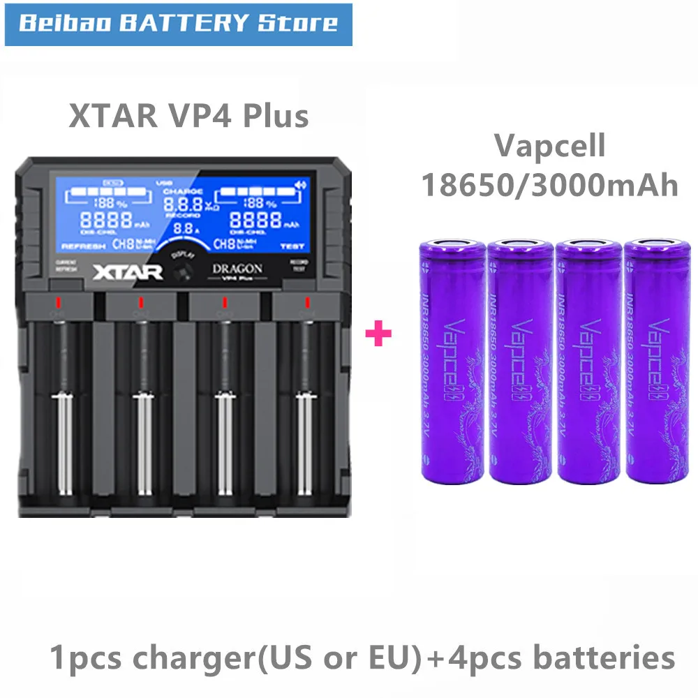 Аккумуляторная батарея VAPCELL INR 18650 3000 мАч литиевая 20 А 3 7 в аккумулятор с зарядным