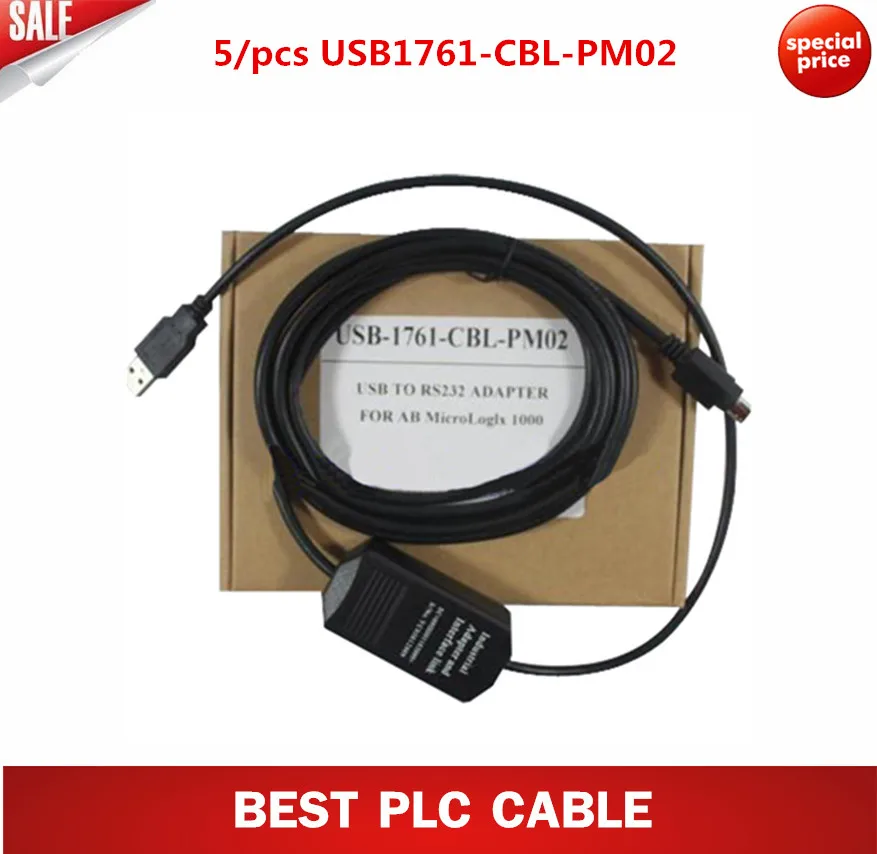 5 шт. USB 1761 CBL PM02 AB для программирующего адаптера микрологиx|ab machine|usb hub ethernet adapterusb m2 |