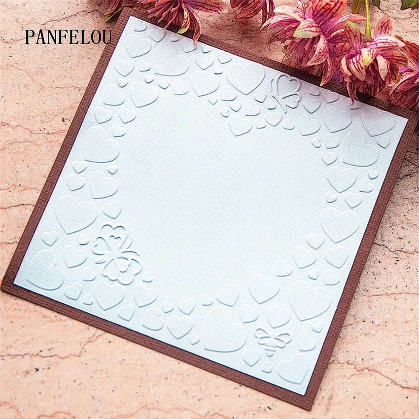 PANFELOU 3D сладкий lovee папки для тиснения Пластик Скрапбукинг DIY шаблон Fondant (сахарная)