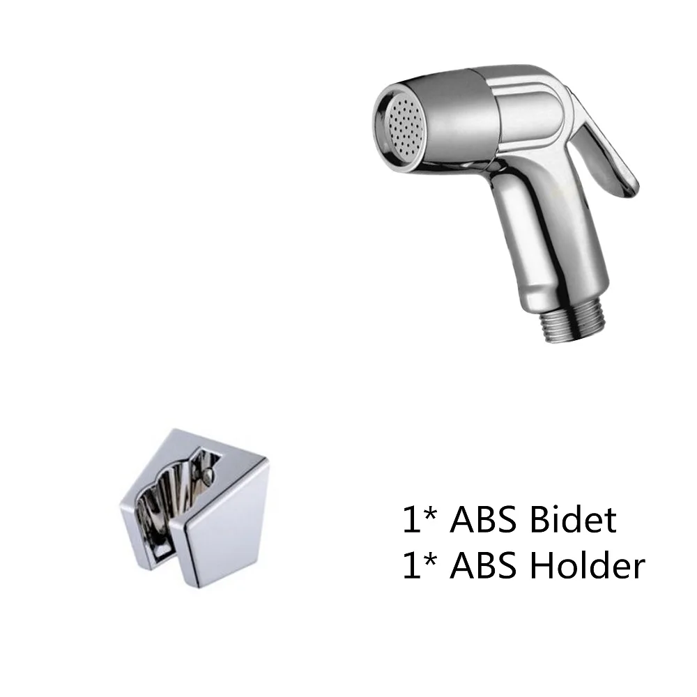 Bidet Holder ABS Мини Ручной портативный биде для ванной комнаты Туалет вода спрей смесители сиденье для унитаза распылитель воды душевой шланг сопло - Цвет: Bidet Holder