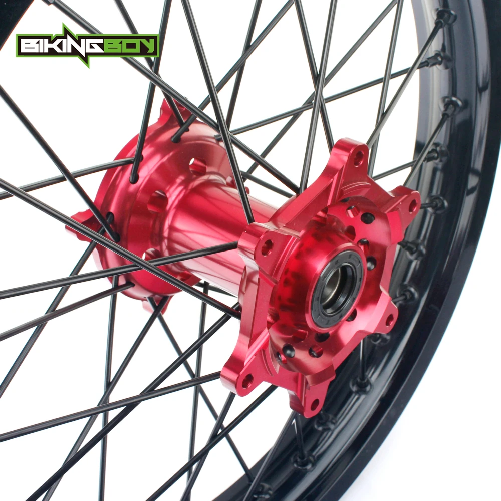Ступица колеса BIKINGBOY 21 &quot19&quot для HONDA CR 125 250 R 02 13 CRF250R 04 19 CRF250X CRF450R CRF450X 18 17 16 15
