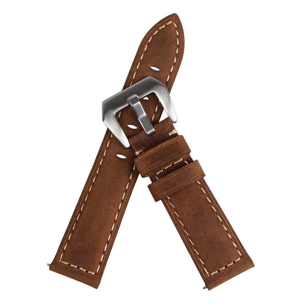 

20mm 22mm leather watchband For Samsung S2/S3 sport classic wriststrap for Samsung galaxy watch 42/46 mm replacement wrist strap