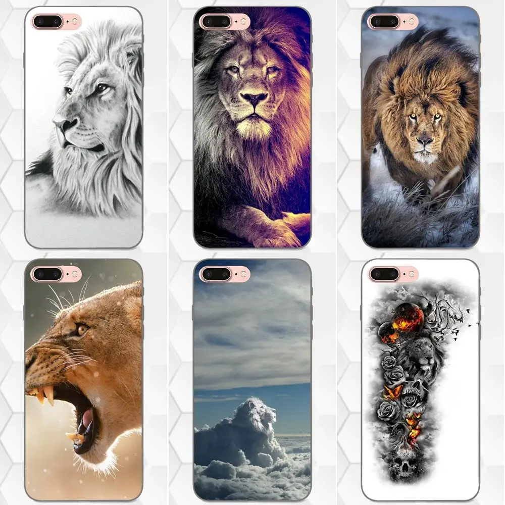 King Lion рисунок искусство для Galaxy C5 C7 J1 J2 J3 J330 J5 J6 J7 J730 2017 Ace Core Duo Max Mini Plus Prime Pro TPU