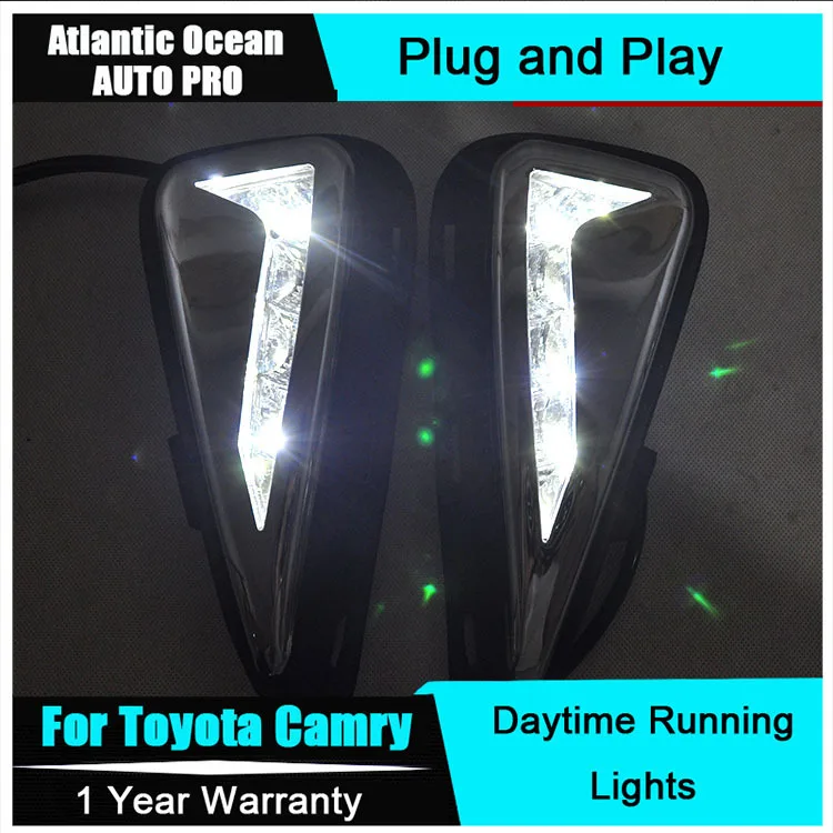 AUTO PRO 2015 For Toyota Camry LED DRL fog lights New Daytime Running Light Car Styling parking | Автомобили и мотоциклы