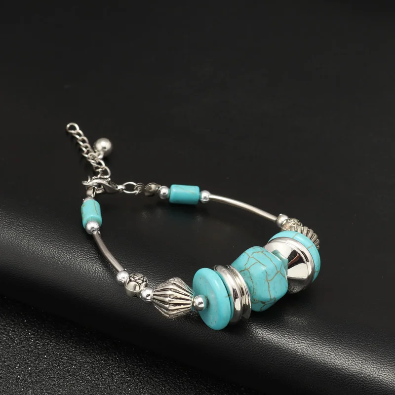Btuamb Boho браслеты с натуральным камнем Новое поступление резные геометрические