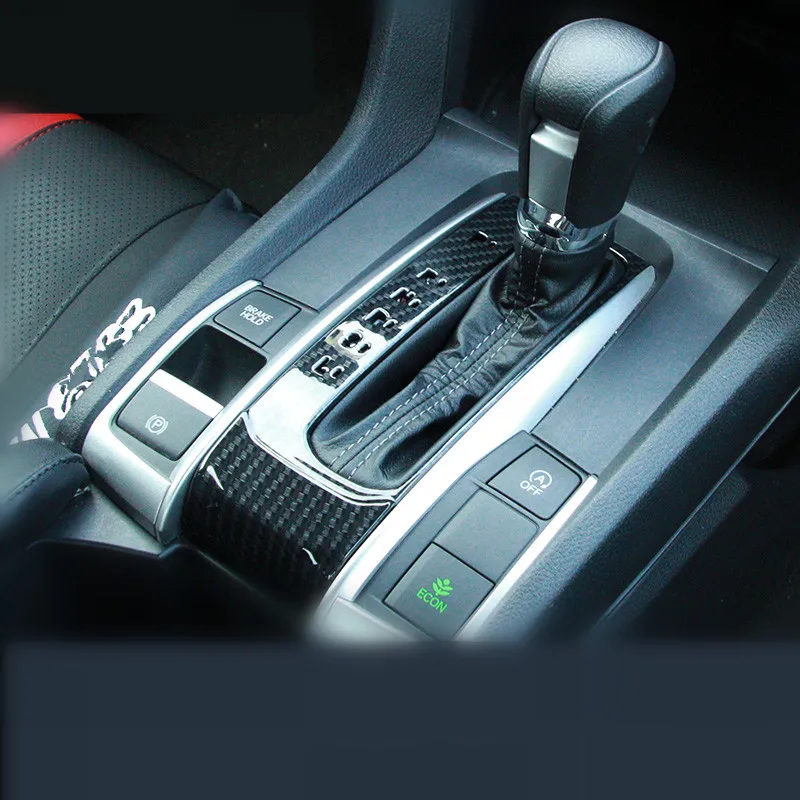 ABS углеродное волокно черный и серебристый рычаг переключения передач