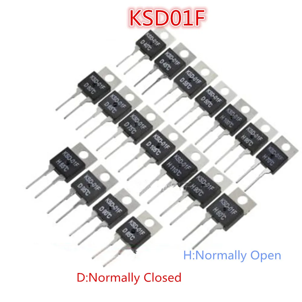20 шт./лот KSD01F 40/45/50/55/60/65/70/75/80/85/90/95/100 градусов контроль температуры IC TO220|ic|ic controlleric 2