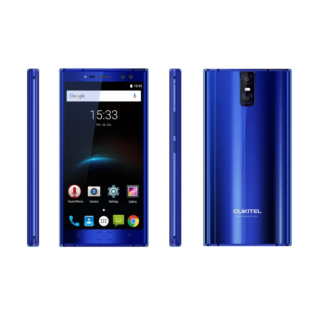 Оригинальный Oukitel K3 mtk6750t восемь ядер 4G RAM 64g ROM 5 дюймов FHD Дисплей 6000 мАч 9V2A Quick Charge