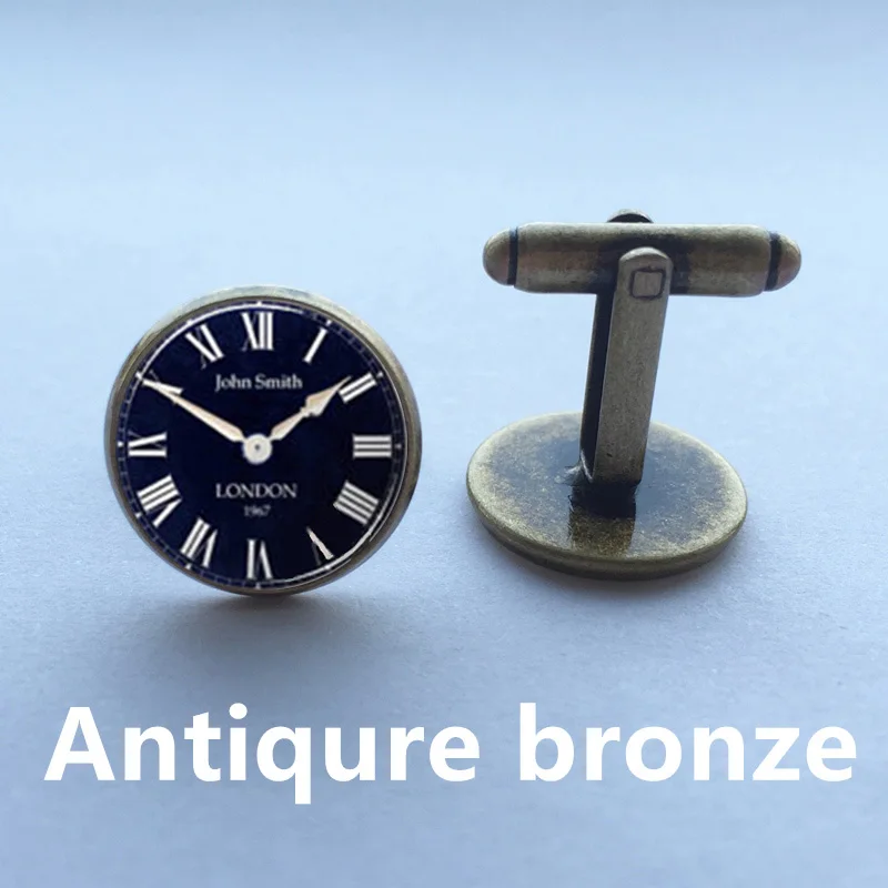 Новинка двойные круглые часы в стиле стимпанк винтажные детские часы|cufflinks
