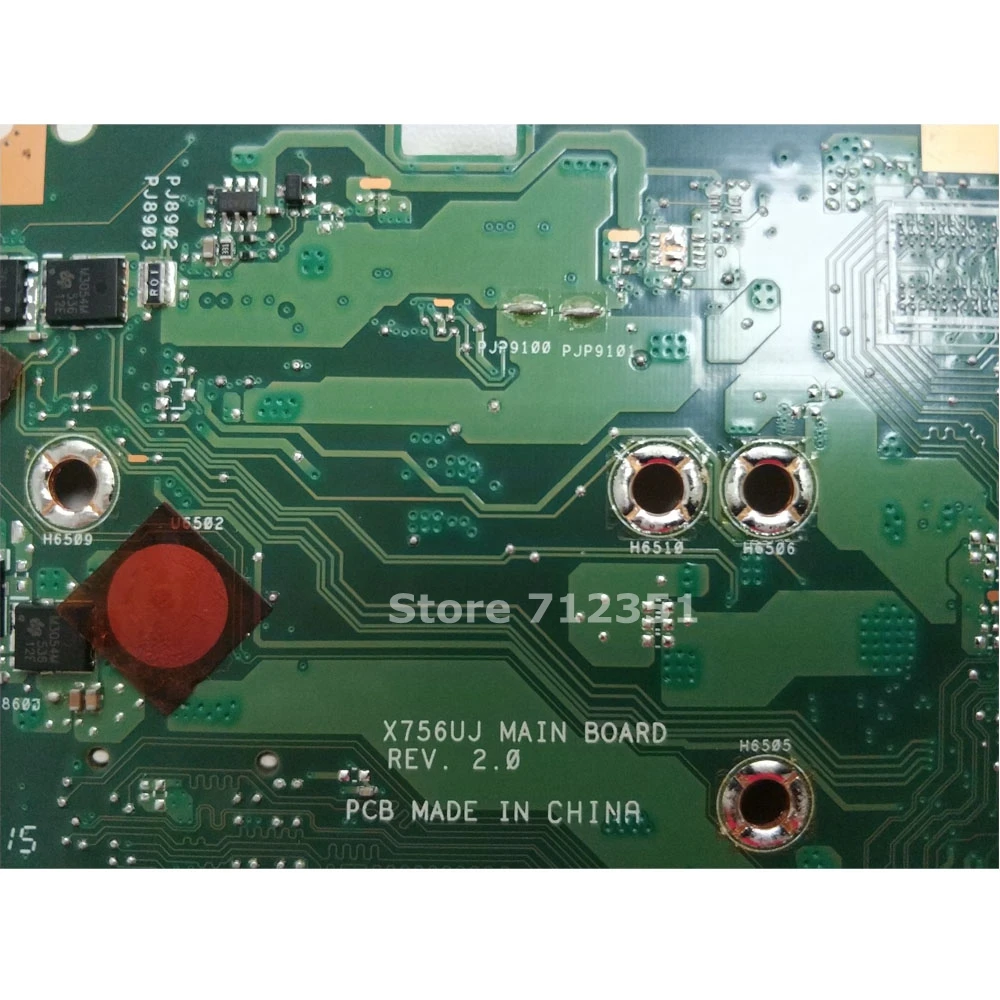 

X756UA MAIN_BD./I3-6100U/AS 90NB0A00-R00011 Mainboard REV 2.0 For Asus X756U X756UXM X756UX X756UA X756UV Laptop Motherboard